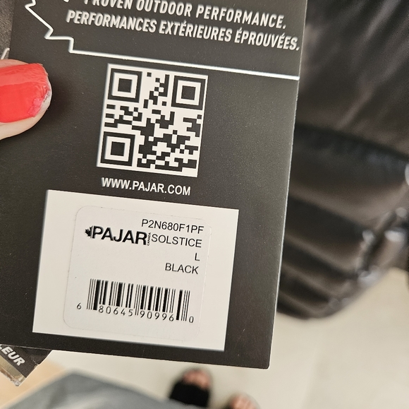 NWT Pajar Black Solstice Long Down Puffer Quileted Winter Jacket - size large - Picture 5 of 16